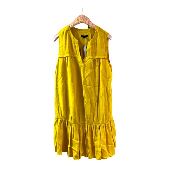J. Crew Dresses & Skirts - New J Crew lined sleeveless viscose gold dress